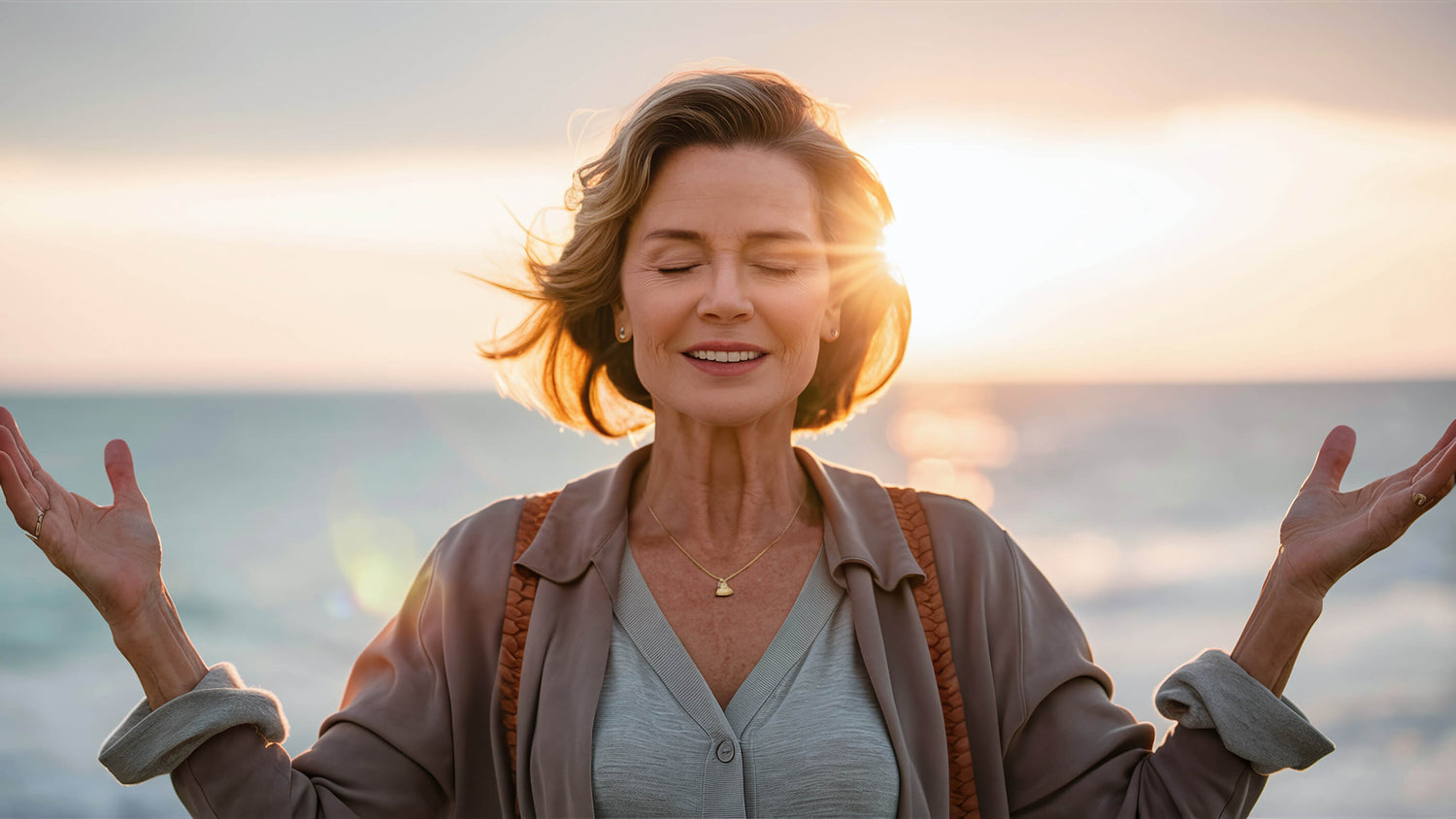 Woman meditating