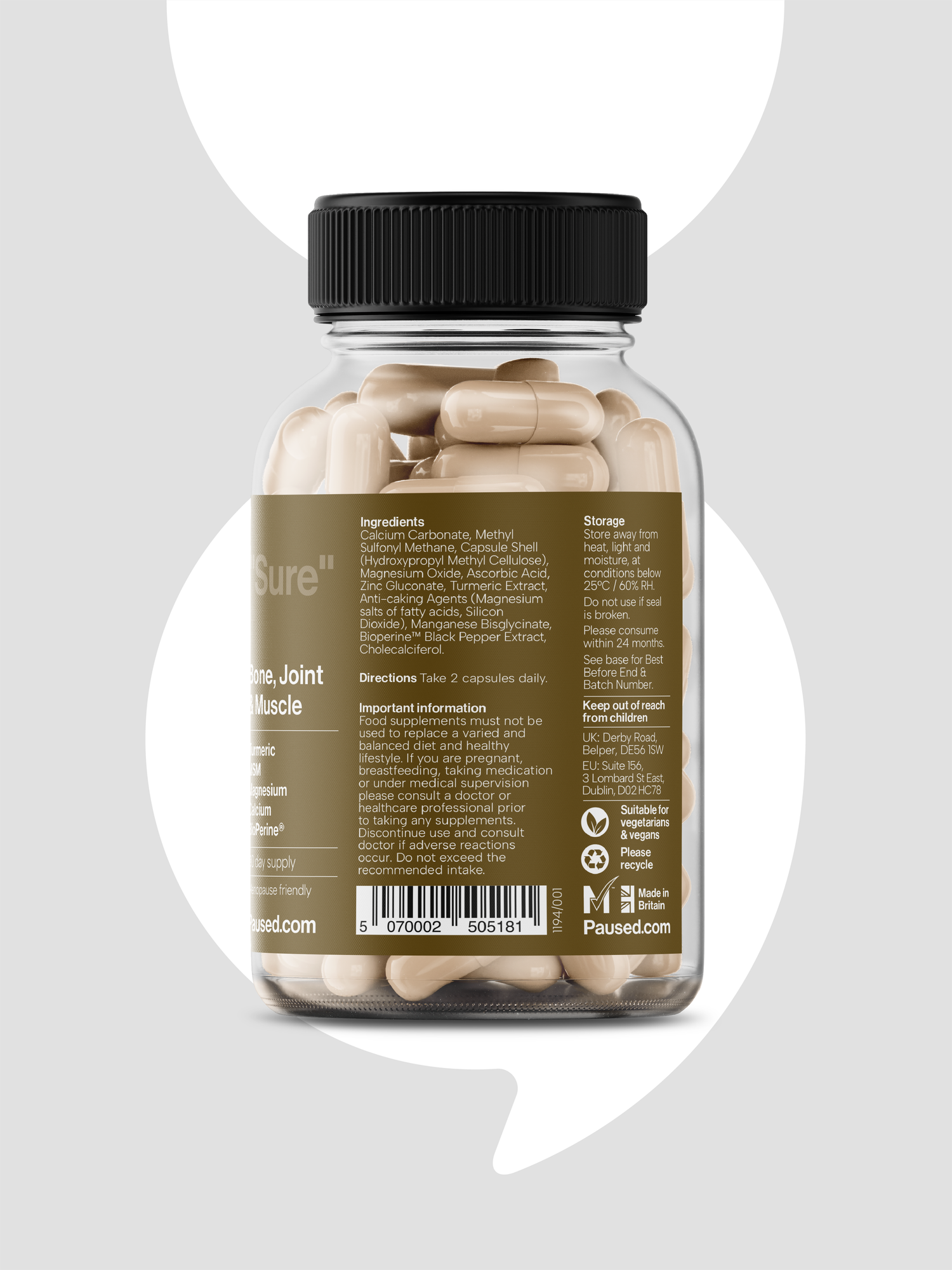 Paused Bone, Joint &amp; Muscle Support